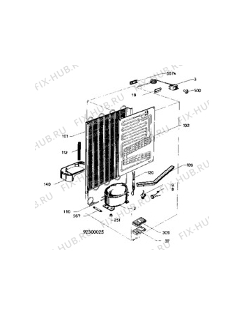 Взрыв-схема холодильника Zanussi ZR9245R - Схема узла C10 Cold, users manual